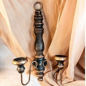 Vintage Wooden Sconce